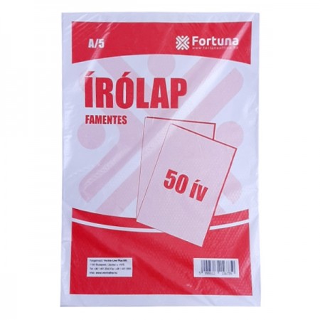 Írólap FORTUNA A/5 famentes...